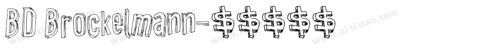 BD Brockelmann字体转换